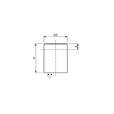 Stabgreifer Ø 6 x 10 mm, h6, Alnico