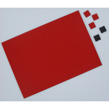 Magnetsymbole Quadrat  1 x 1 cm