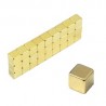 Würfelmagnet, Gold 5 mm