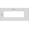 150 x 500 mm, 0.85 mm, Magnetfolie, weiss