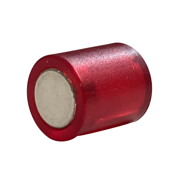 Glasboardmagnet, Rot, transparent