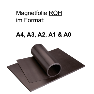 Magnetfolie, roh, DIN Formate A4-A0