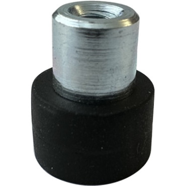 Ø 12-M4-GB, Gummierter Topfmagnet, mit Gewindebuchse