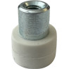 Ø 12-M4-GB, Gummierter Topfmagnet, mit Gewindebuchse
