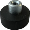 Ø 18-M4-GB, Gummierter Topfmagnet, mit Gewindebuchse