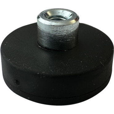 Ø 22-M4-GB, Gummierter Topfmagnet, mit Gewindebuchse
