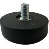 Gummierter Topfmagnet mit Aussengewinde ø 22 mm