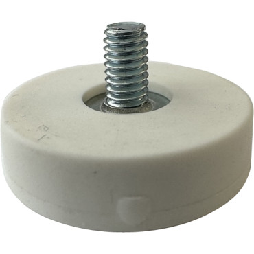 Gummierter Topfmagnet mit Aussengewinde ø 22 mm