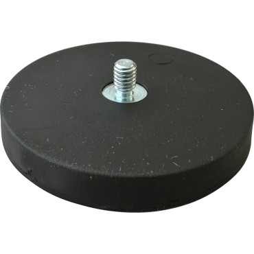 Gummierter Topfmagnet mit Aussengewinde ø 43 mm