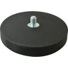 Gummierter Topfmagnet mit Aussengewinde ø 43 mm