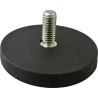 Gummierter Topfmagnet mit Aussengewinde ø 43 mm