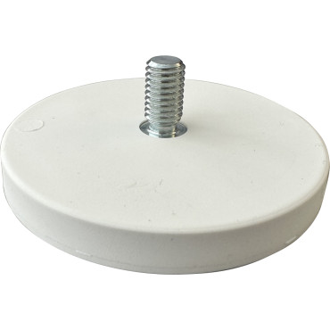 Gummierter Topfmagnet mit Aussengewinde ø 66 mm