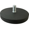 Gummierter Topfmagnet mit Aussengewinde ø 66 mm