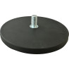 Gummi Magnet, ø 88 mm, M8