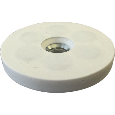 Ø 43-BS, Gummierter Topfmagnet, mit Bohrung und Senkung