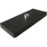 110x45-1xM6-IG, Gummierter Magnet, 1 x Innengewinde, 110 x 45 mm